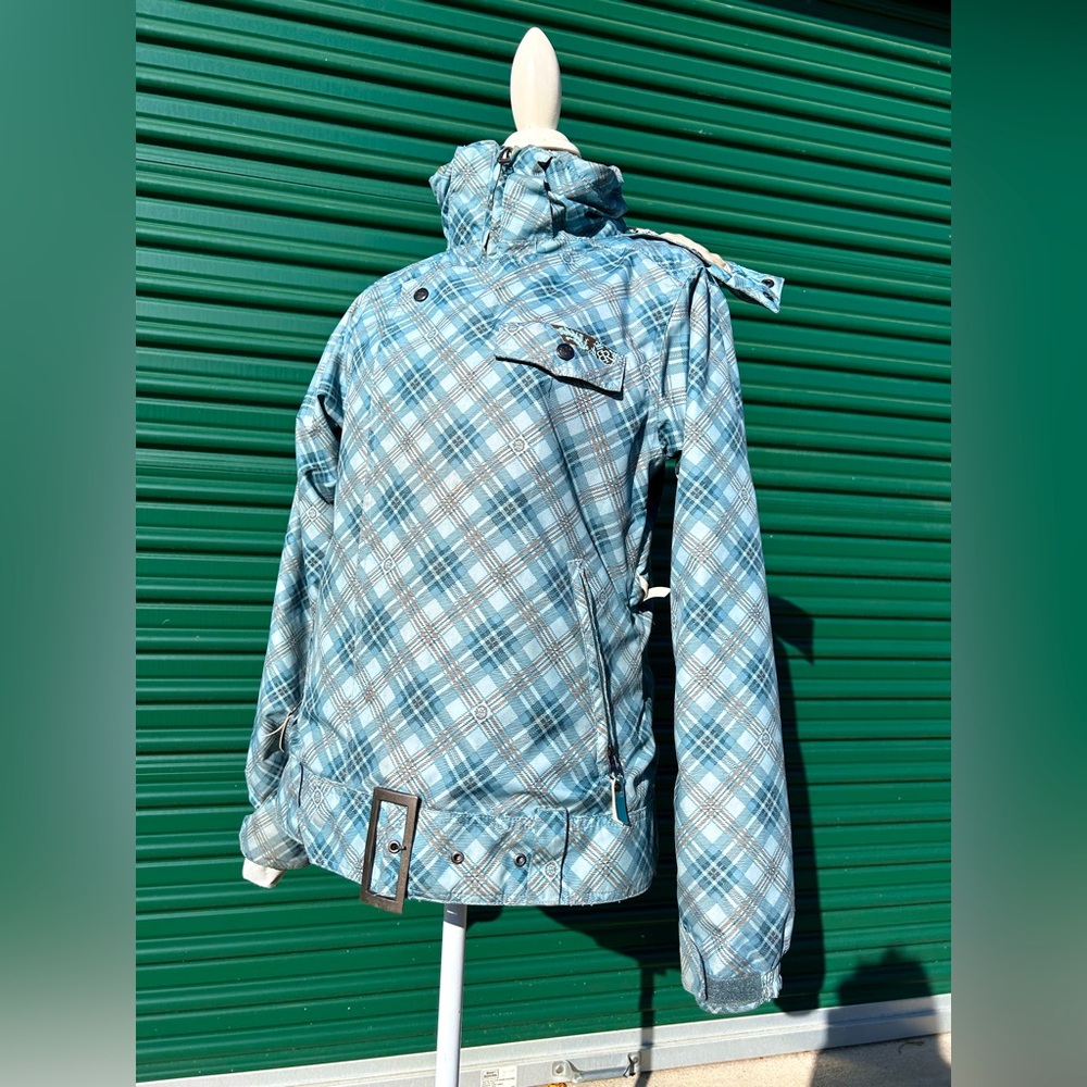 Betty Rides Women’s Plaid Snowboard Ski Winter Jacket, Size S